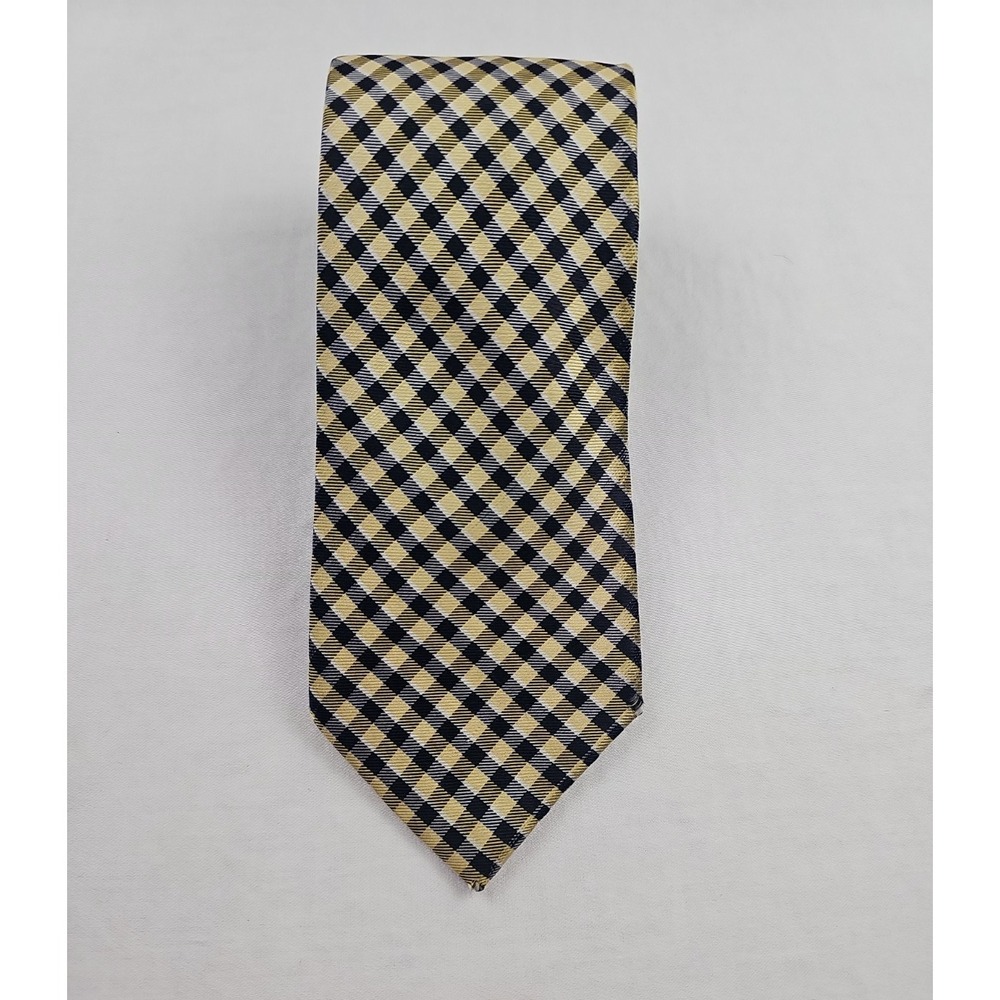 Tommy Hilfiger  Men's Tie Multicolor 100% Silk Classic Necktie Plaid